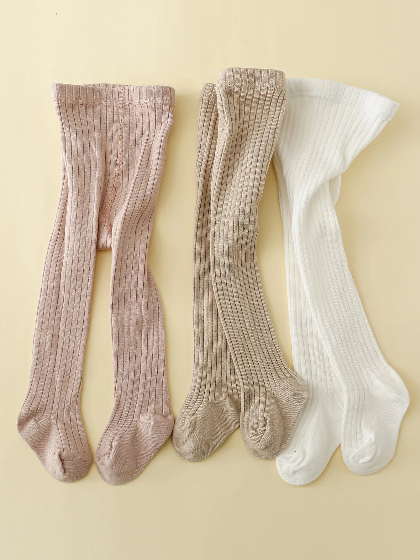Girls’ Cotton Tights - 4Pcs