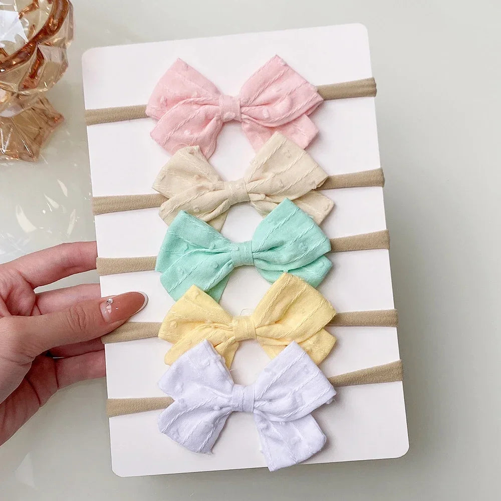 Ribbon Bow Headbands Set