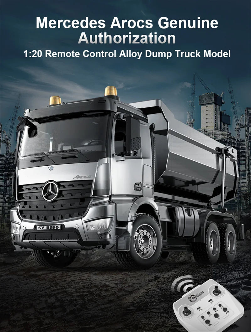 Large Rc Excavator 1:16 3 in1 Alloy Truck E590 Remote Control Engineering Vehicle - Volvo licensed