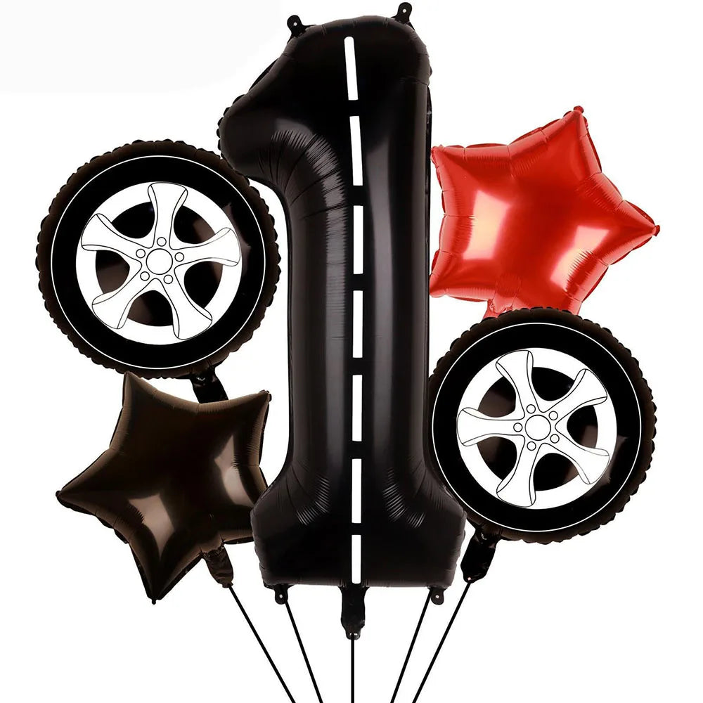Racing Car Balloon Set - 5 pcs