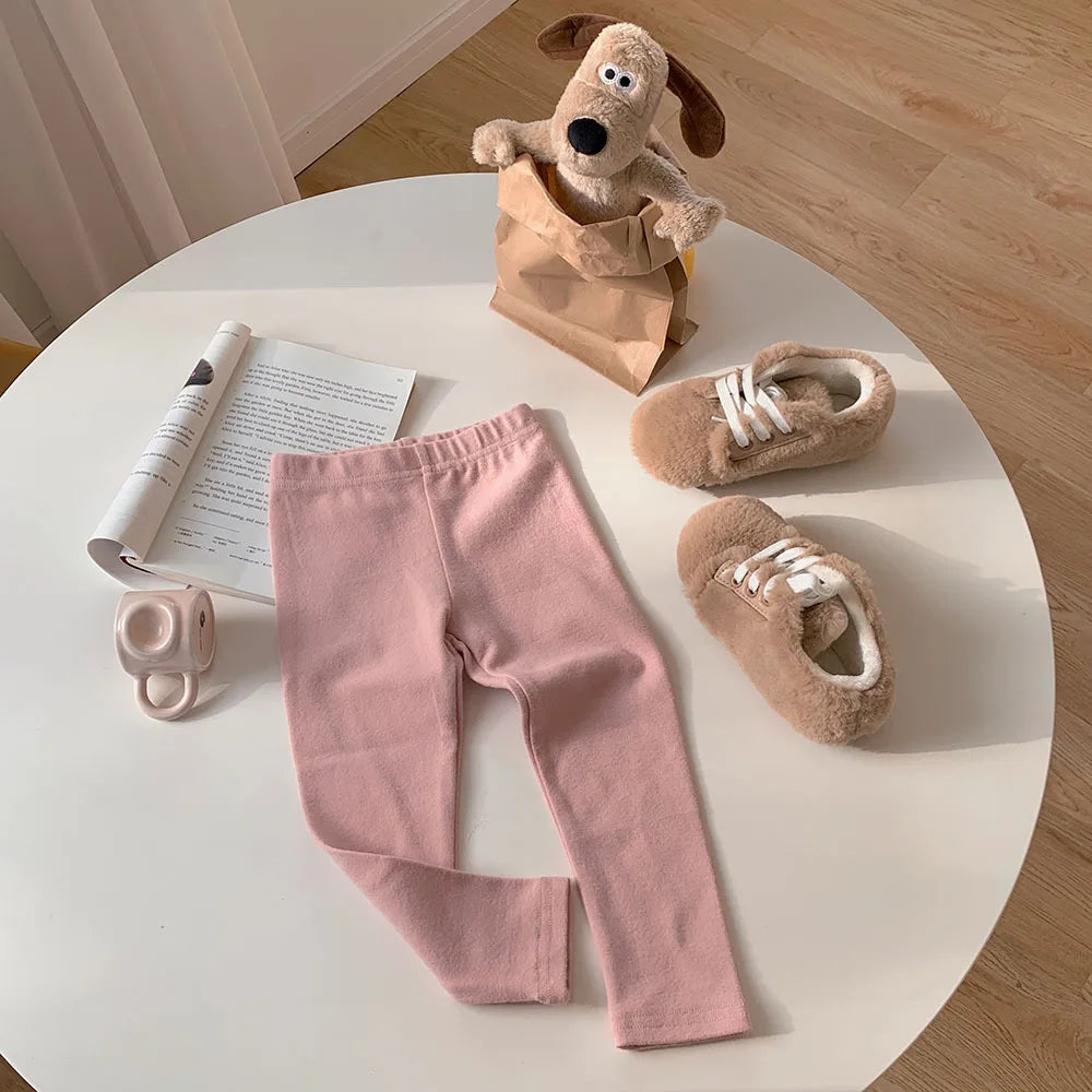 Girls' Stretchy Cotton Leggings