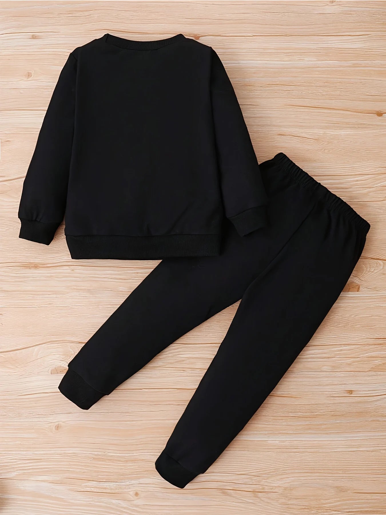 Heart Print Sweatshirt & Pants Set