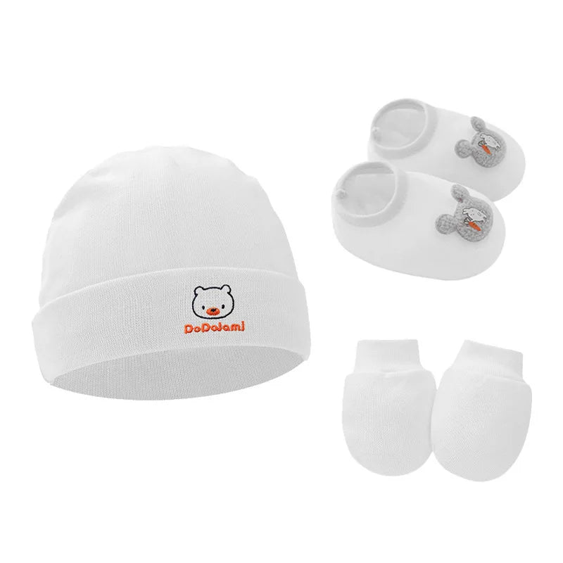 Newborn Beanie, Mittens & Socks Set