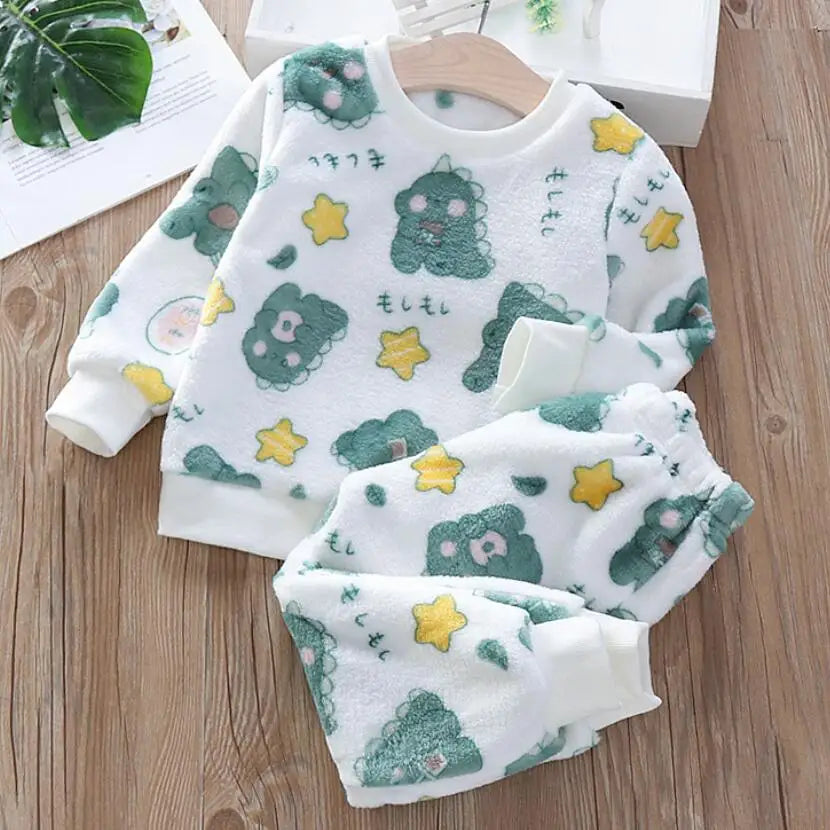 Plush Flannel Winter Tracksuit