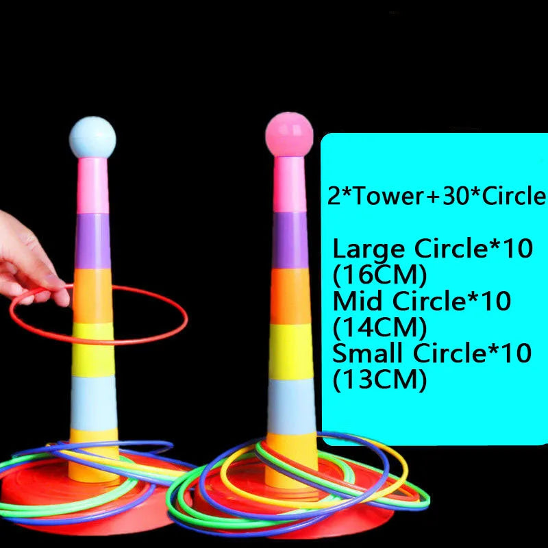 Ring Toss & Stacking Toy Game
