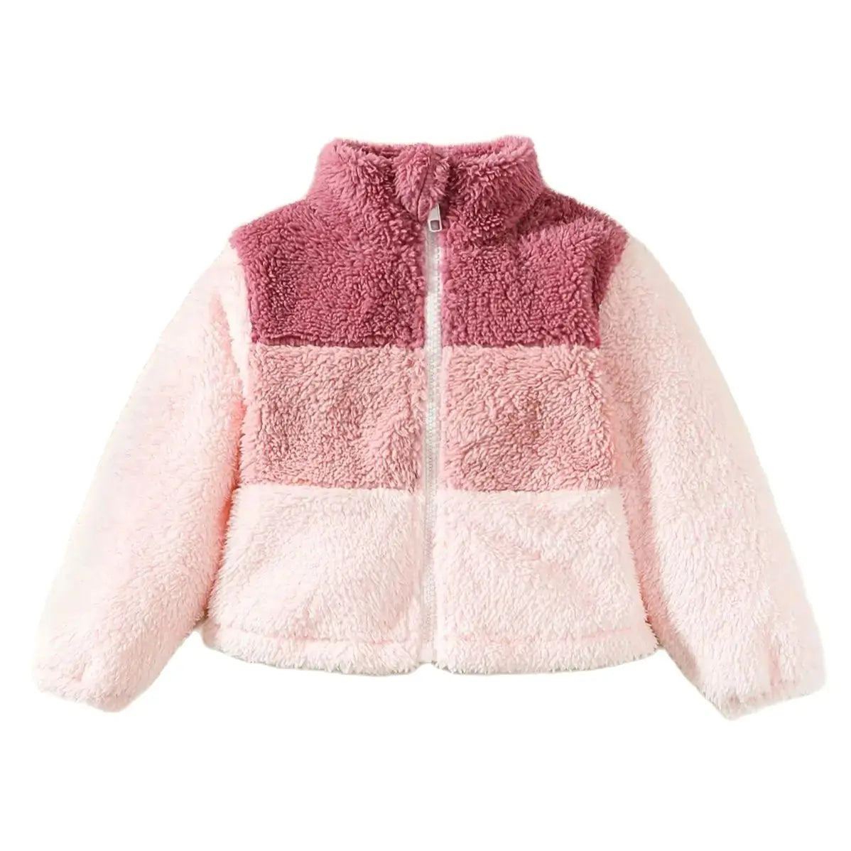 Girl's Plush Zipper Jacket