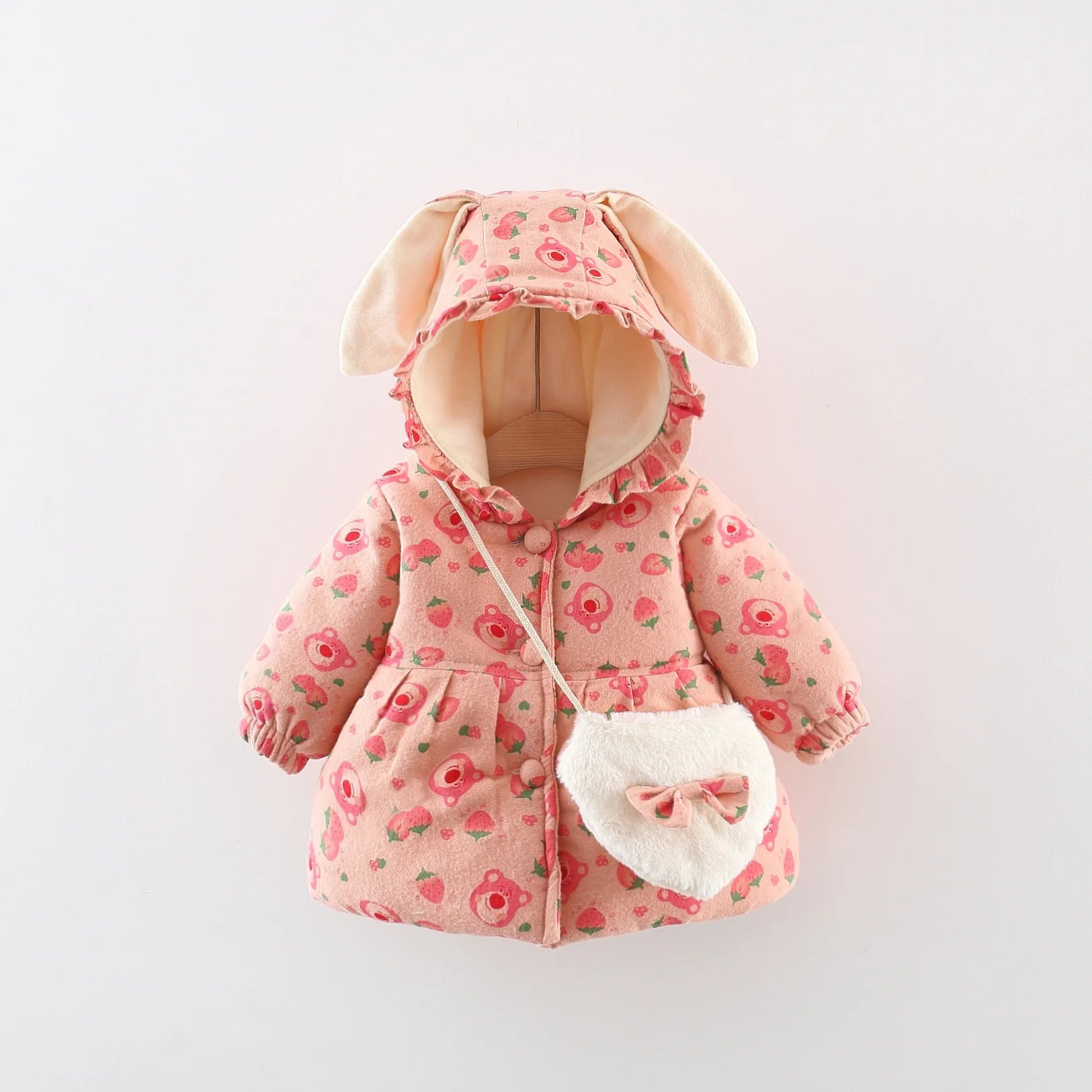 Girls’ Jacket with Rabbit Ear Hood
