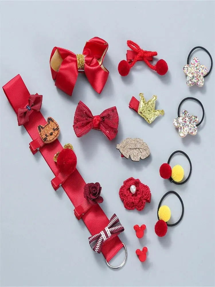 Cartoon Clips & Bands Set
