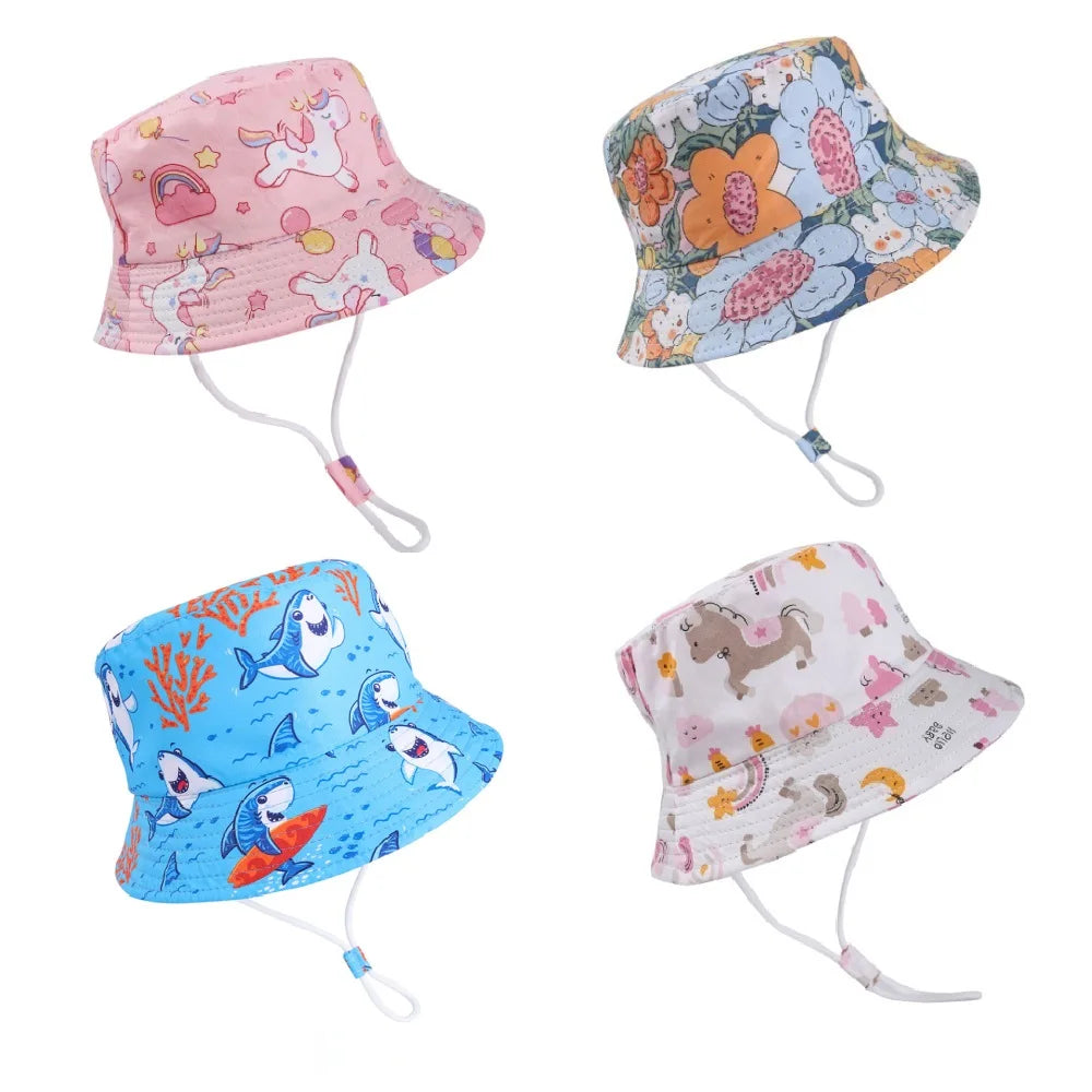 Cartoon Cotton Bucket Cap
