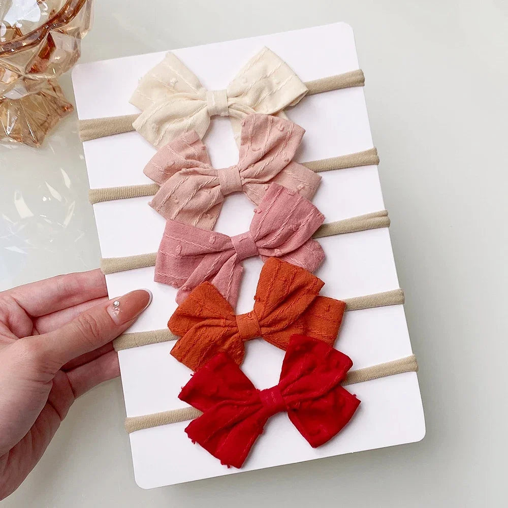 Ribbon Bow Headbands Set
