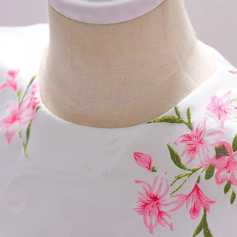 Floral Embroidery Dress