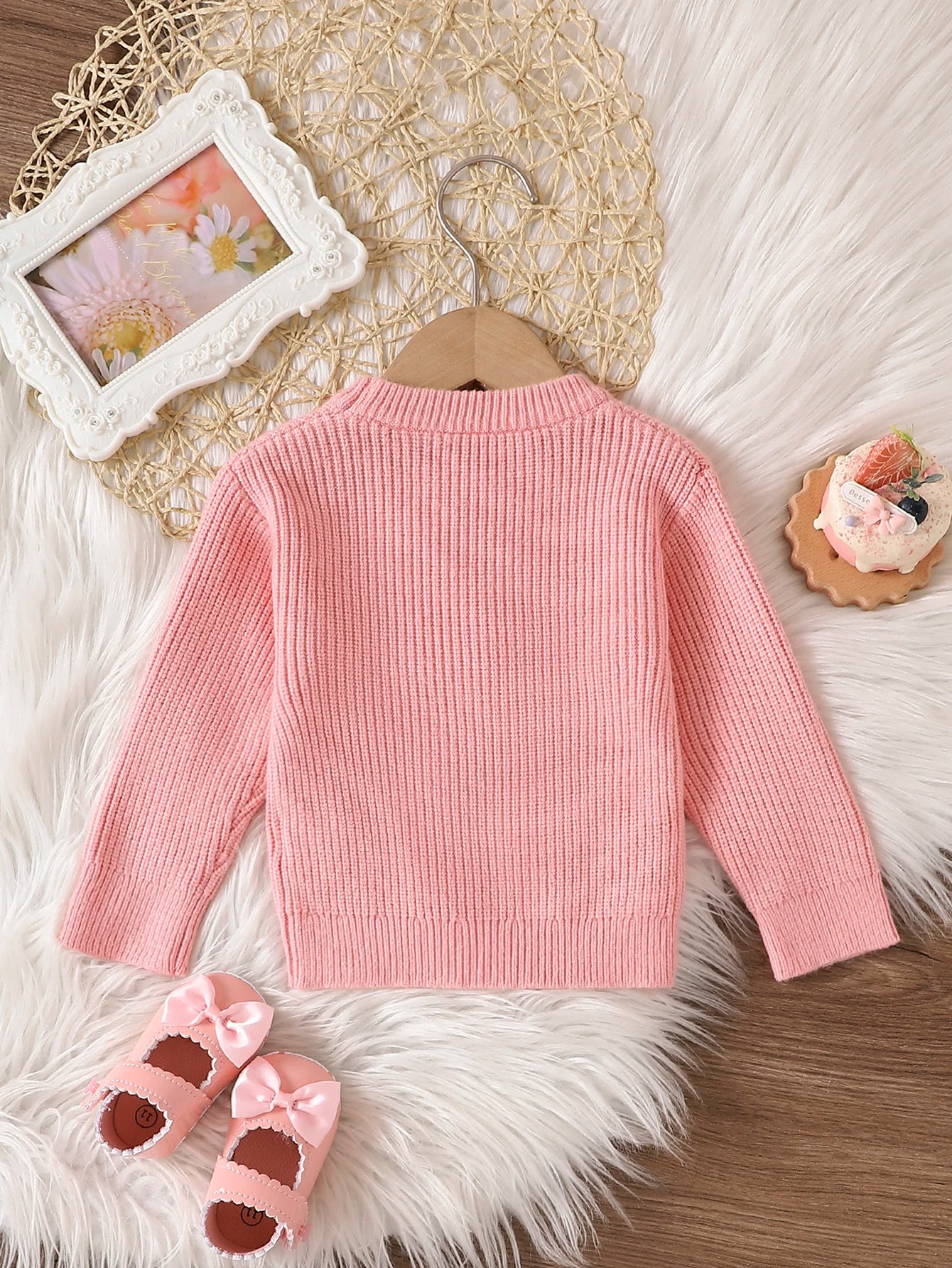 Baby Girl Embroidered Sweater