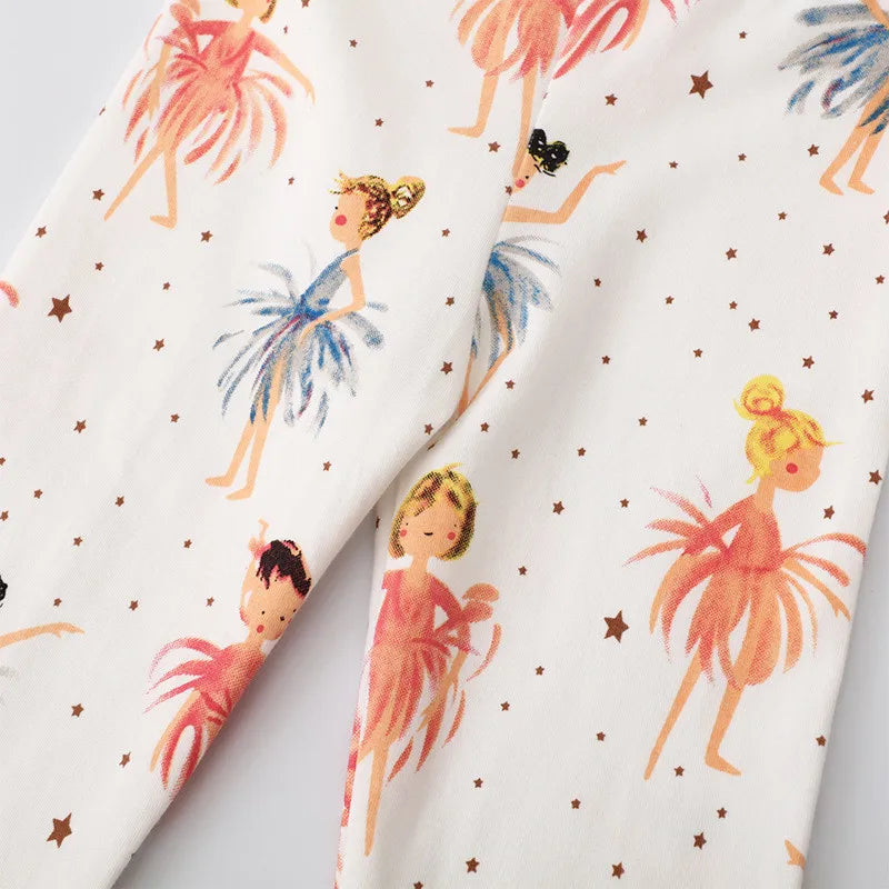 Girls’ Ballerina Print Leggings