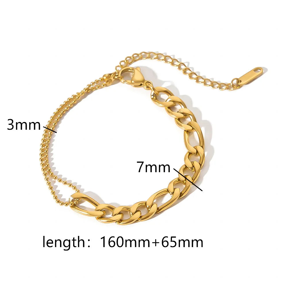 18K Gold Plated finish Chain Bracelet