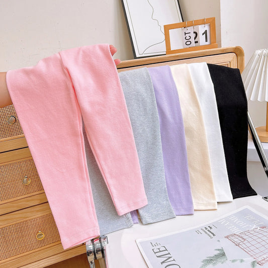 Girls' Fleece-Lined Cotton Pants