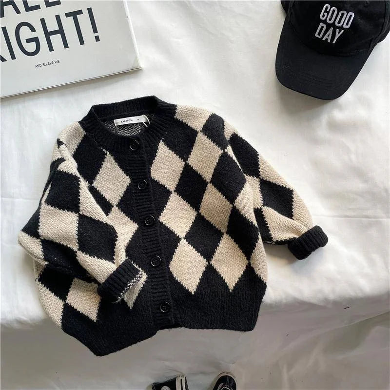 Boys' Woolen Knitted Cardigan