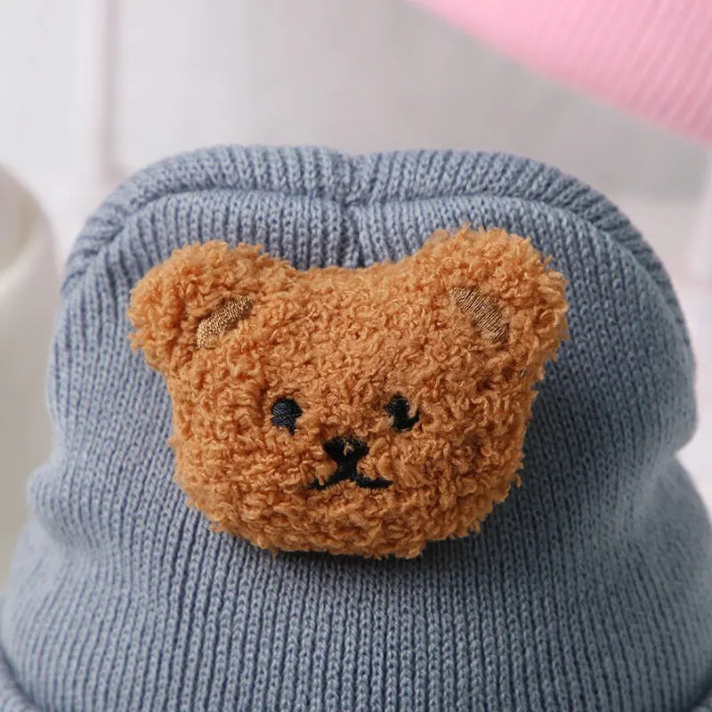 Cartoon Bear Beanie Cap