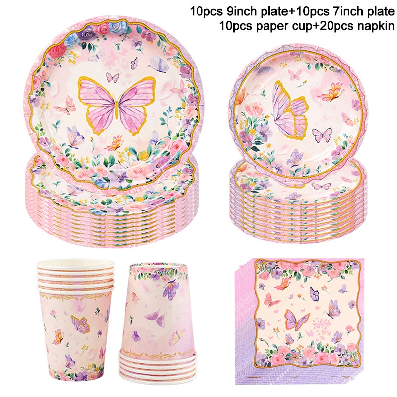 Butterfly Party Tableware
