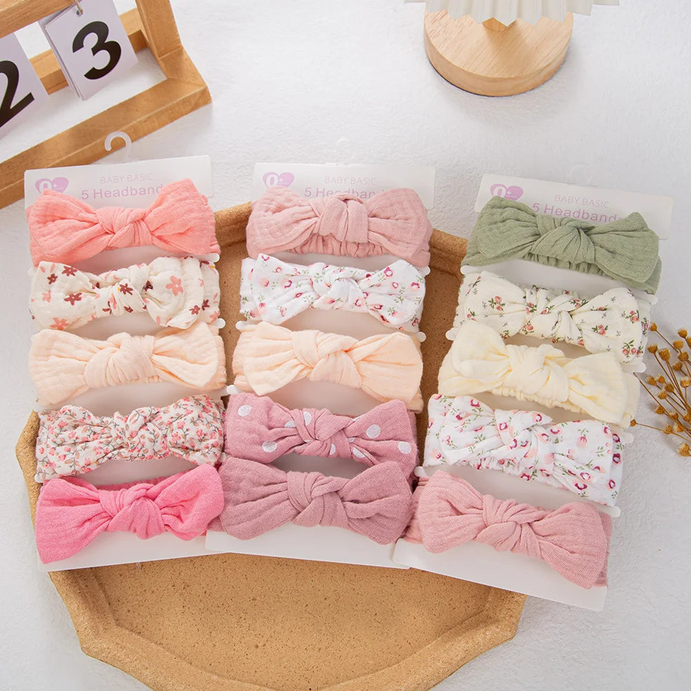 Muslin Cotton Headband Set