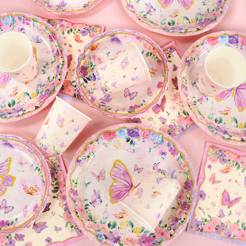 Butterfly Party Tableware