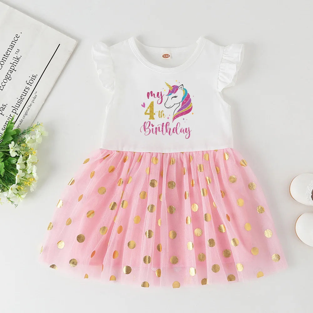 Personalized Unicorn Birthday Dress