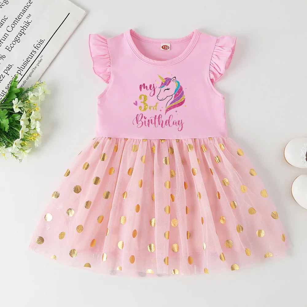 Personalized Unicorn Birthday Dress