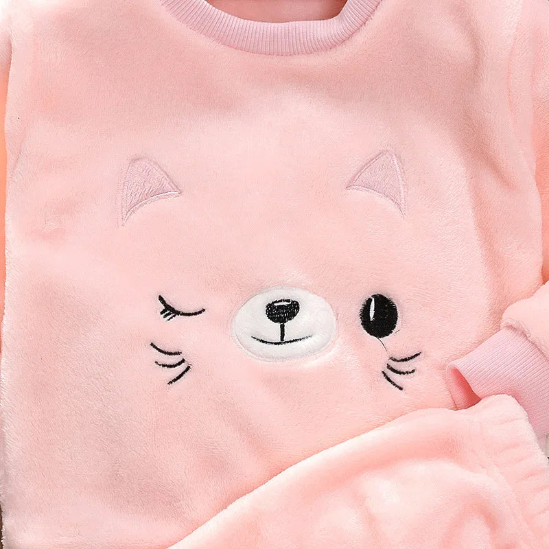 Plush Flannel 2 Piece Outfit