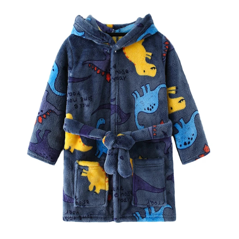 Kids' Flannel Bathrobe