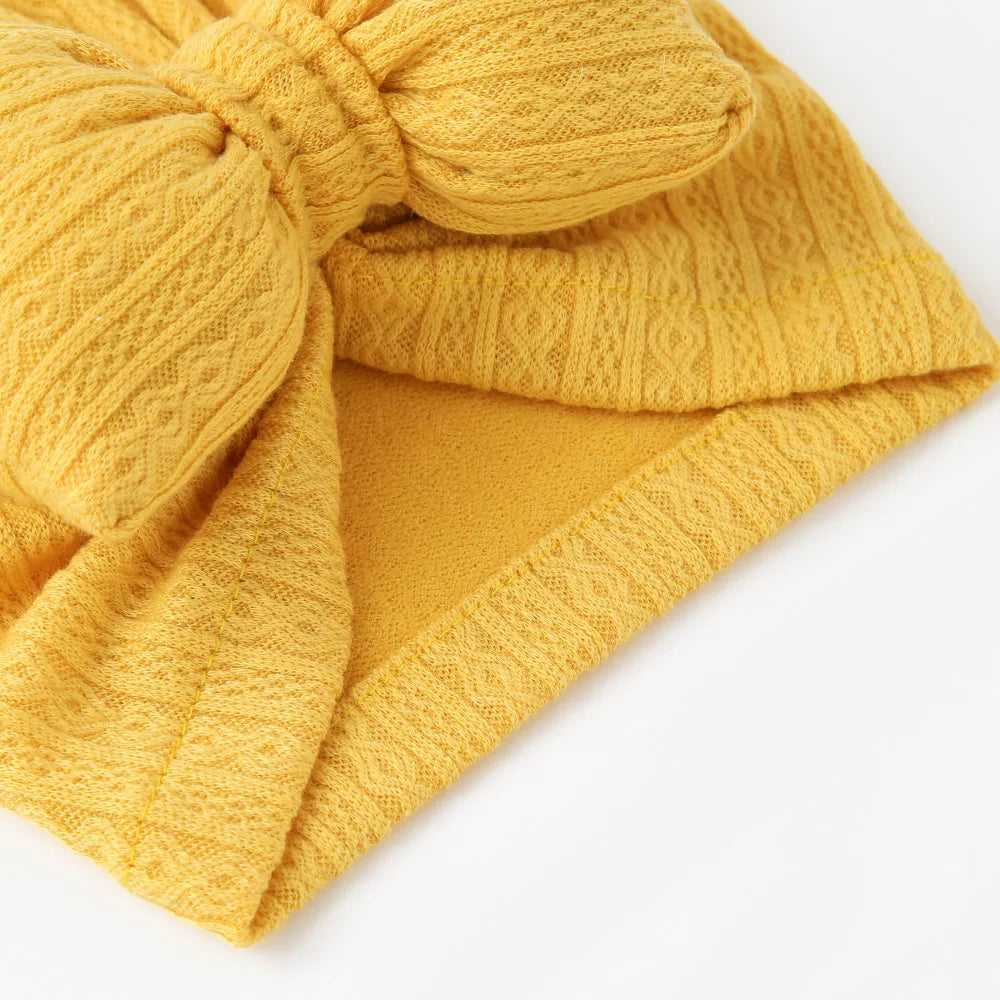 Baby Turban Hat with Big Bow for Newborns and Toddlers