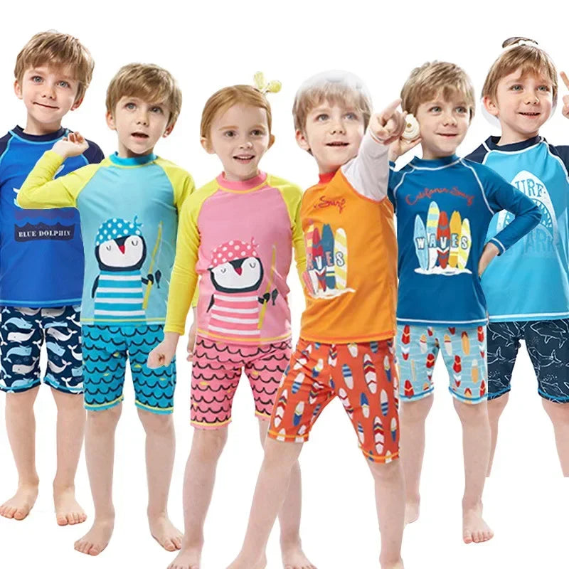 Cute Cartoon Swimsuit Set