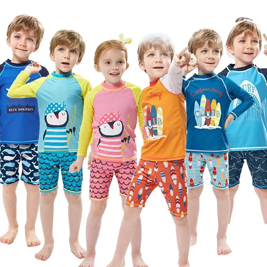 Cute Cartoon Swimsuit Set
