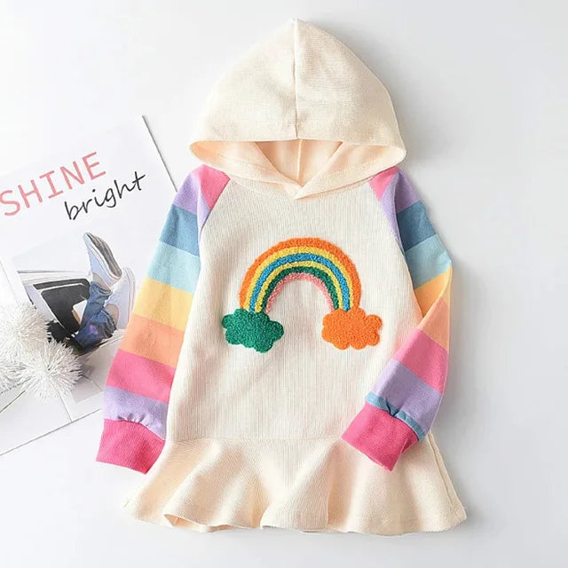 Girls' Rainbow Princess Dress