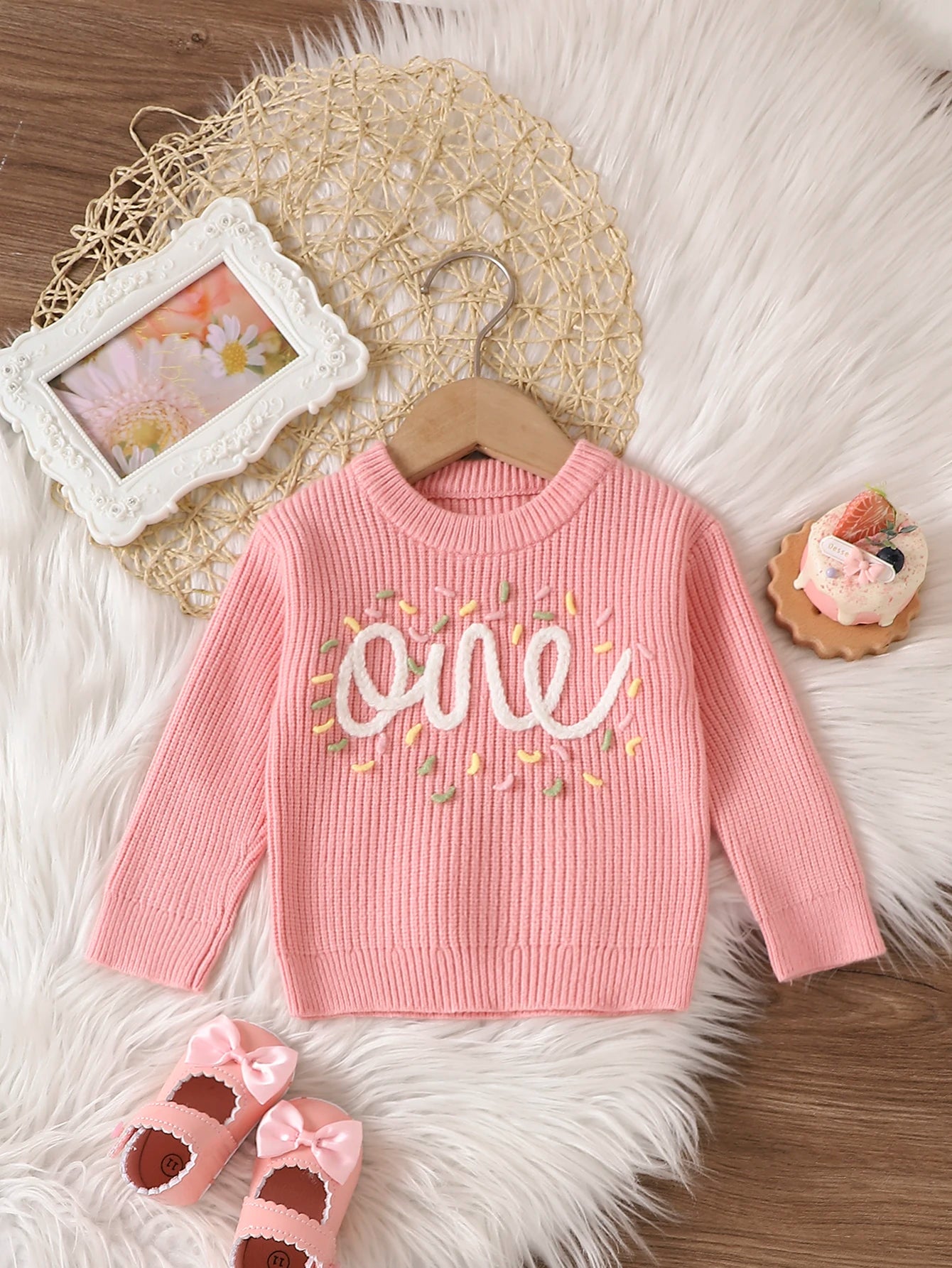 Baby Girl Embroidered Sweater