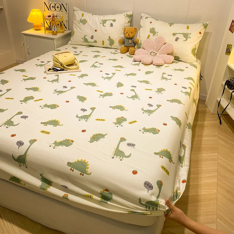 Cartoon Print Fitted Sheet