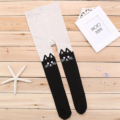 Cozy Cartoon Cotton Tights