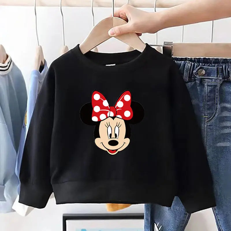 Minnie Mouse Long Sleeve Crewneck Sweatshirt