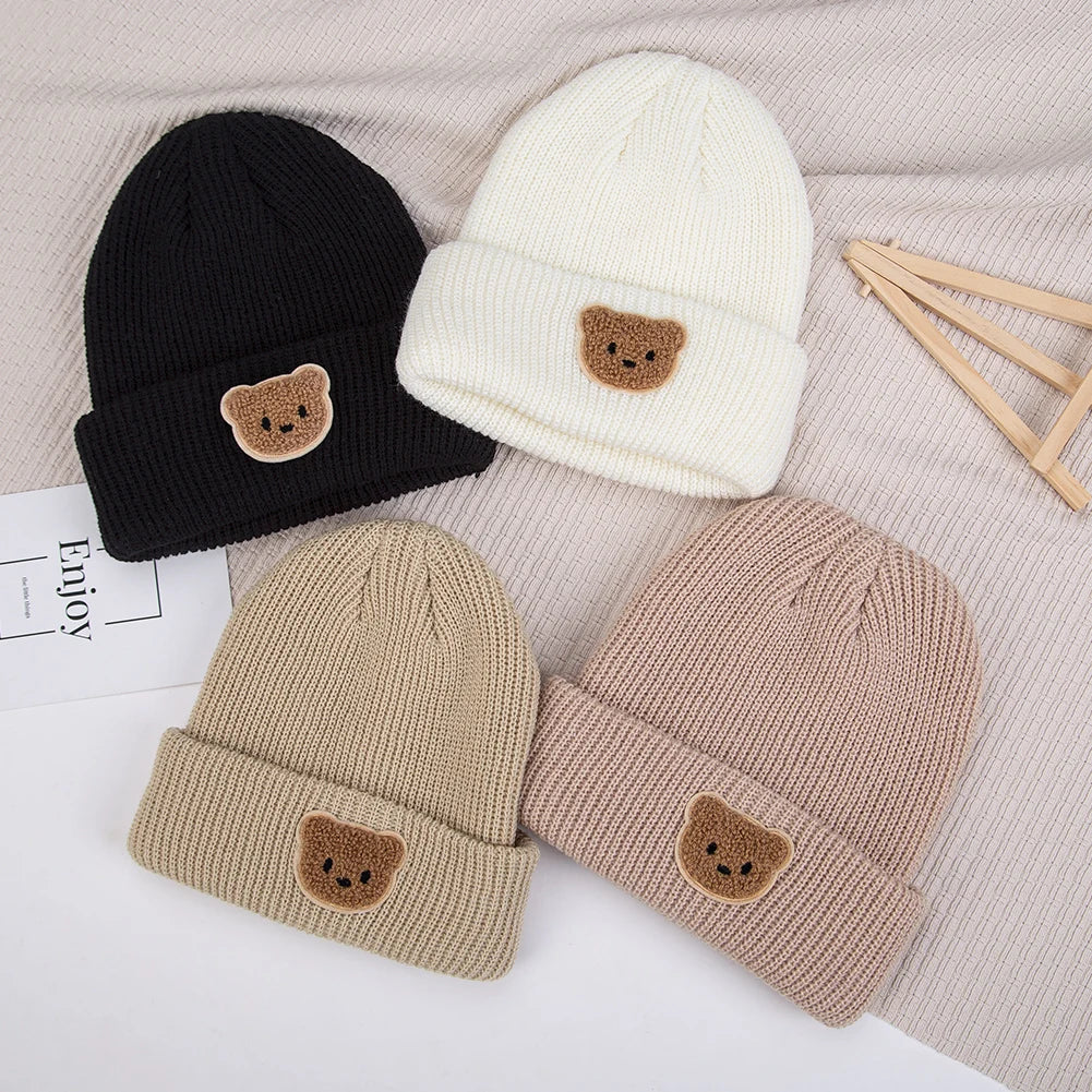 Cartoon Bear Beanie Cap