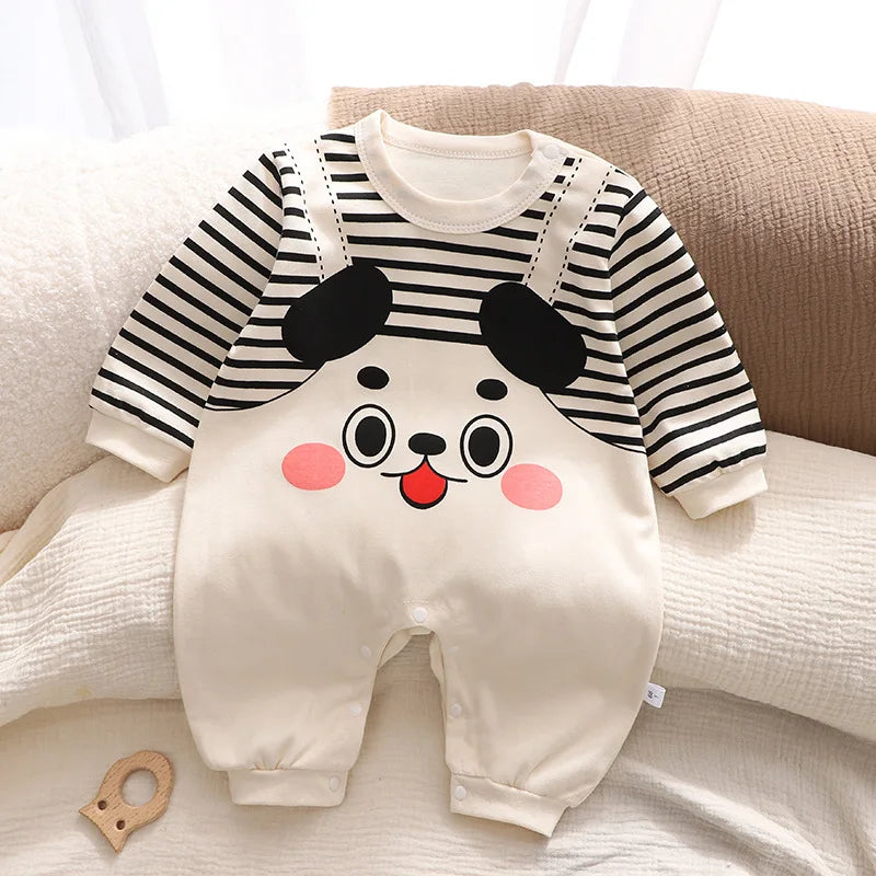 Animal Print Baby Romper