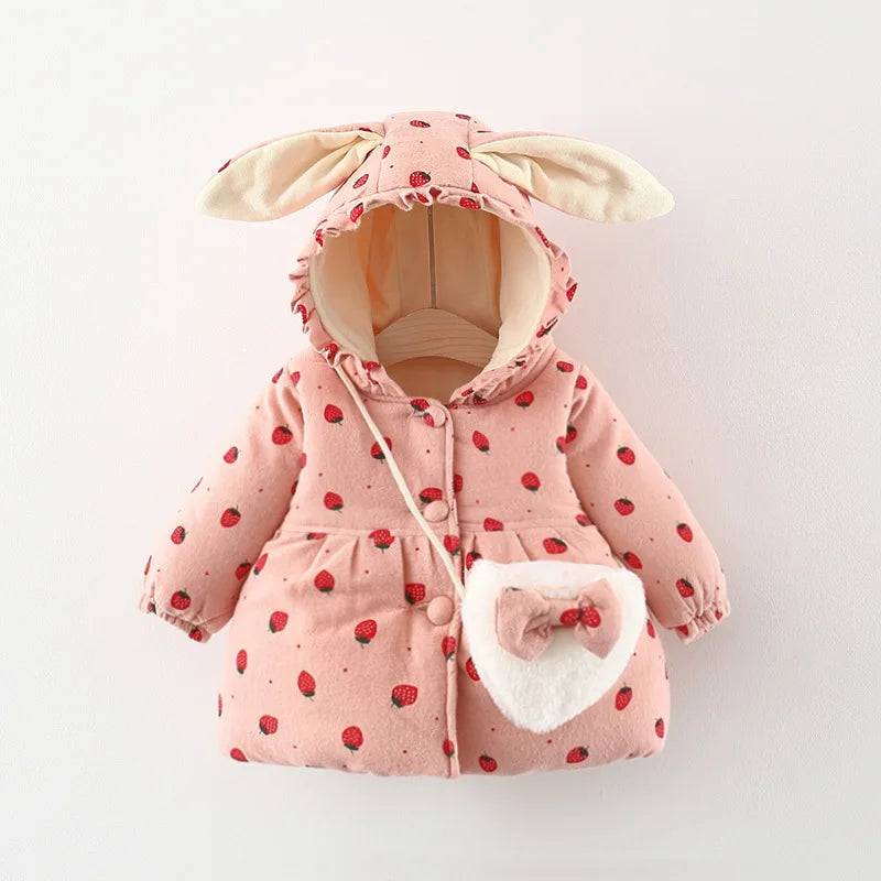 Girls’ Jacket with Rabbit Ear Hood