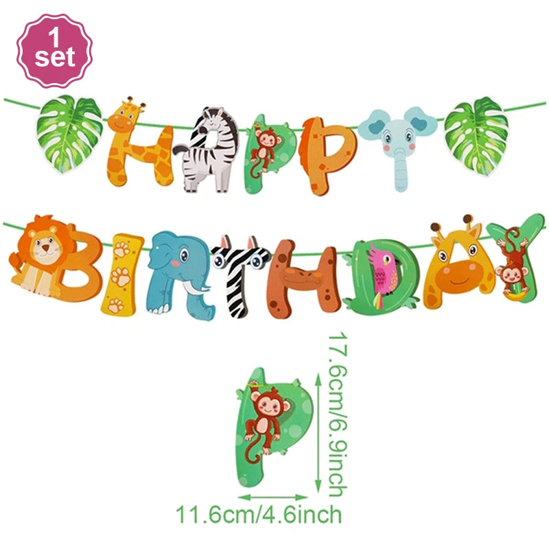Safari Animal Birthday Decorations