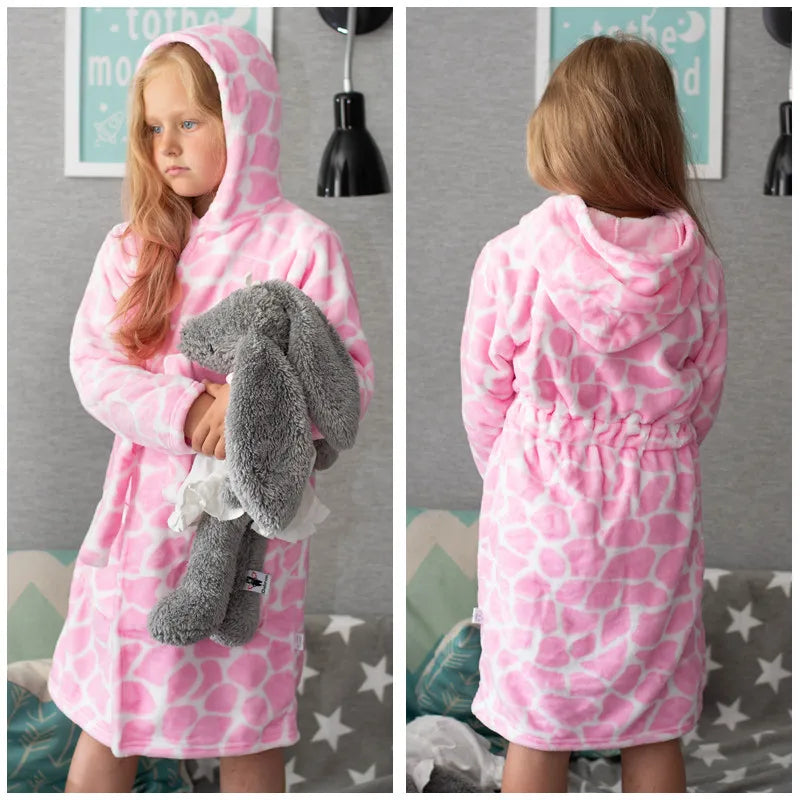 Kids' Flannel Bathrobe