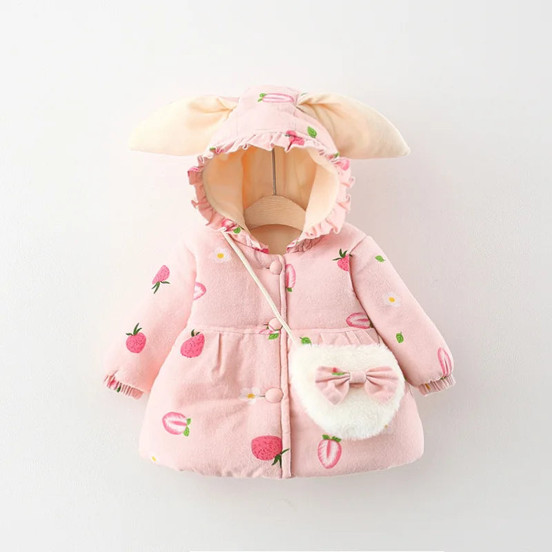 Girls’ Jacket with Rabbit Ear Hood