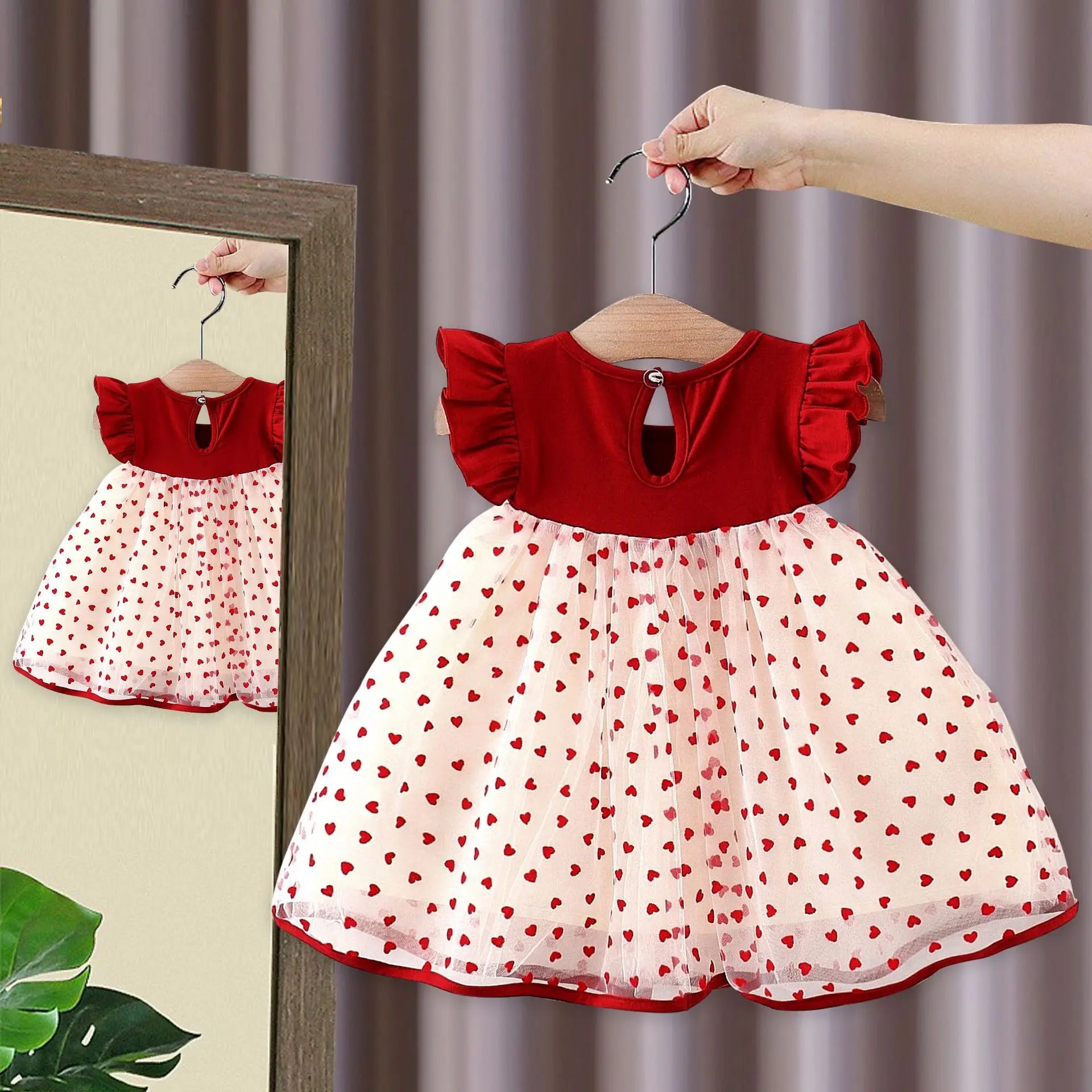 Princess Dress with Bow & Flying Sleeves