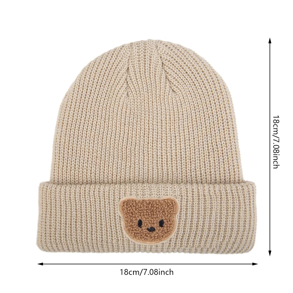 Cartoon Bear Beanie Cap