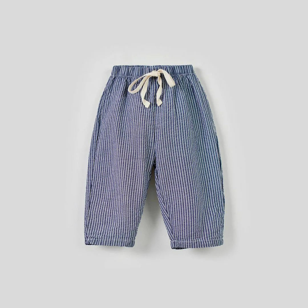 Kids Striped Cotton Pants