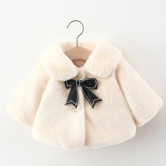 Girls’ Faux Fur Princess Cloak
