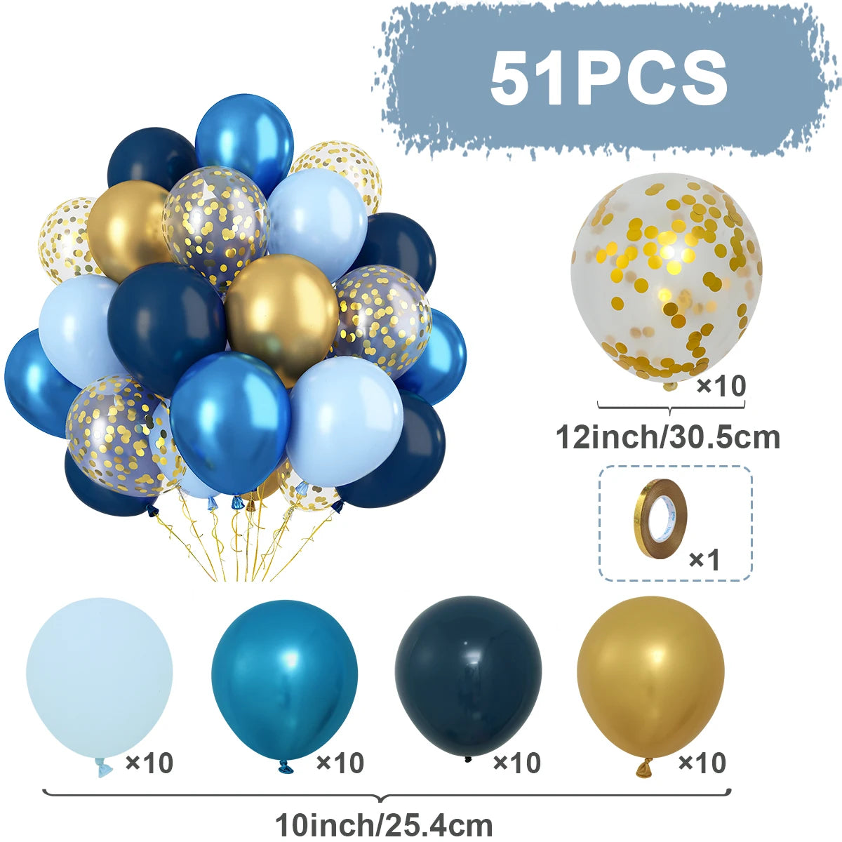 Confetti & Latex Balloon Set