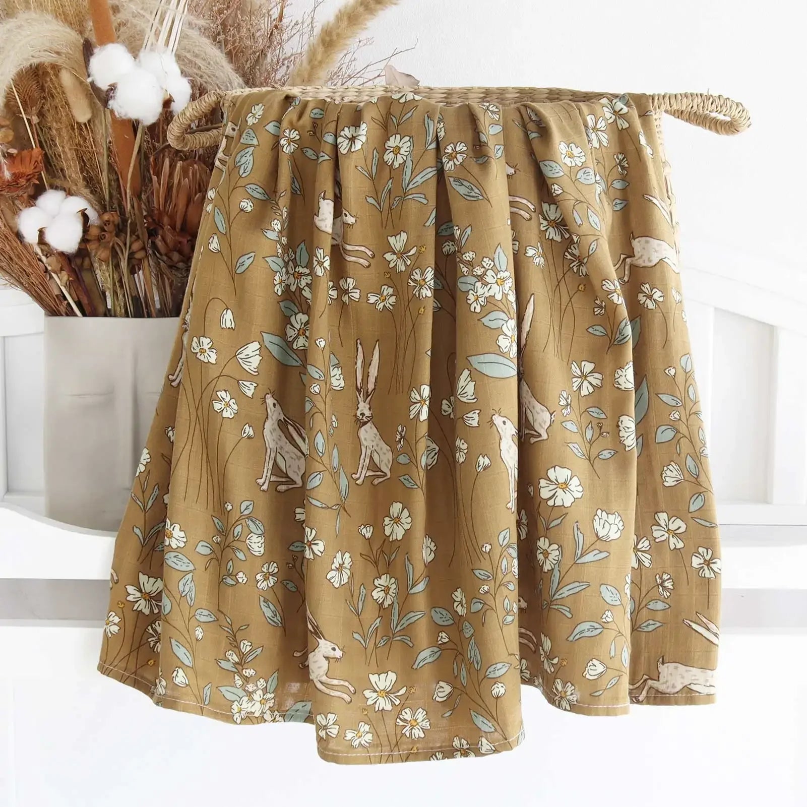Bamboo Cotton Baby Swaddle Blanket