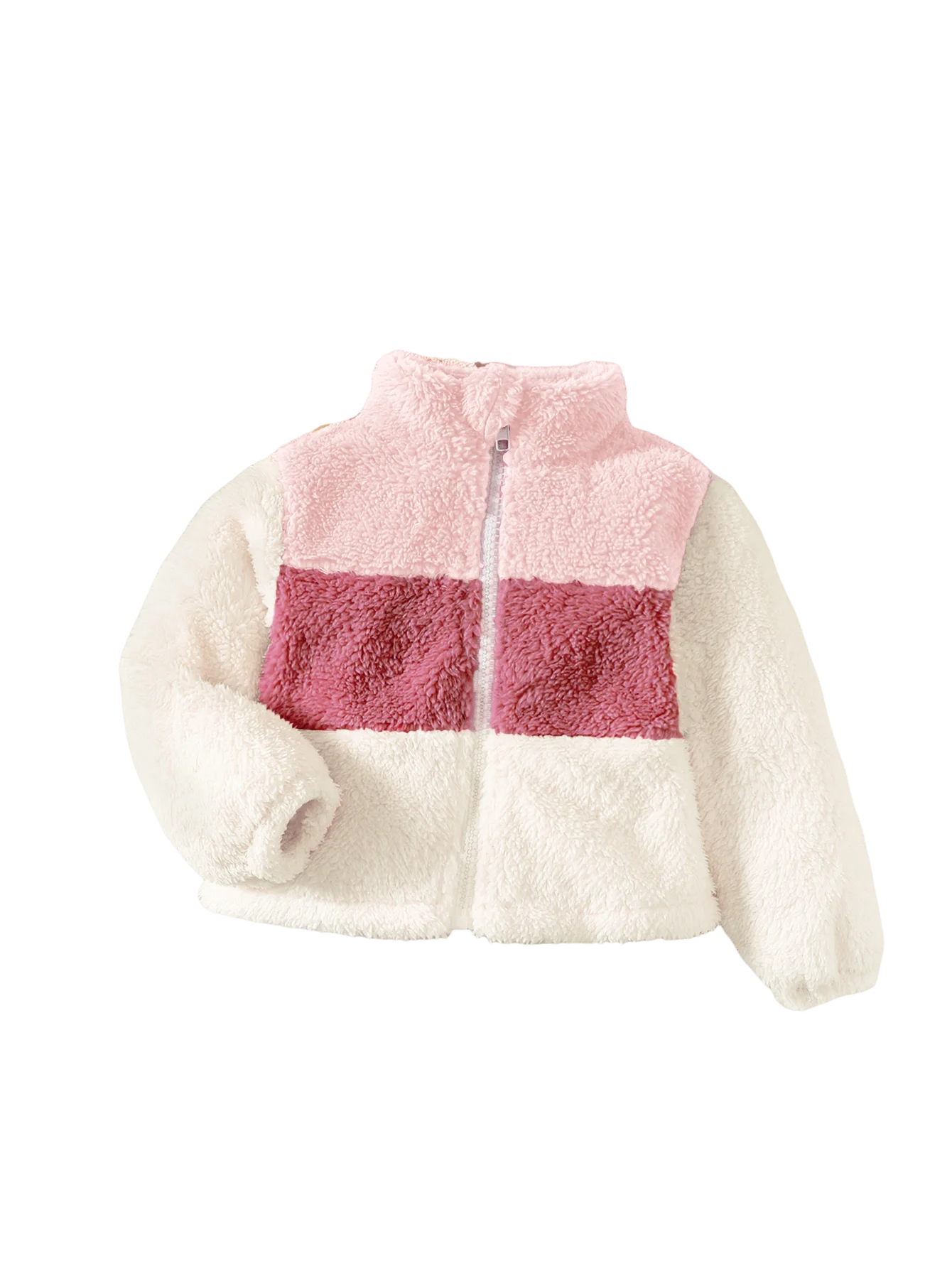 Girl's Plush Zipper Jacket