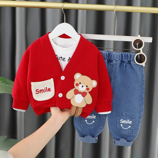 3-Piece Cartoon Outfit Set